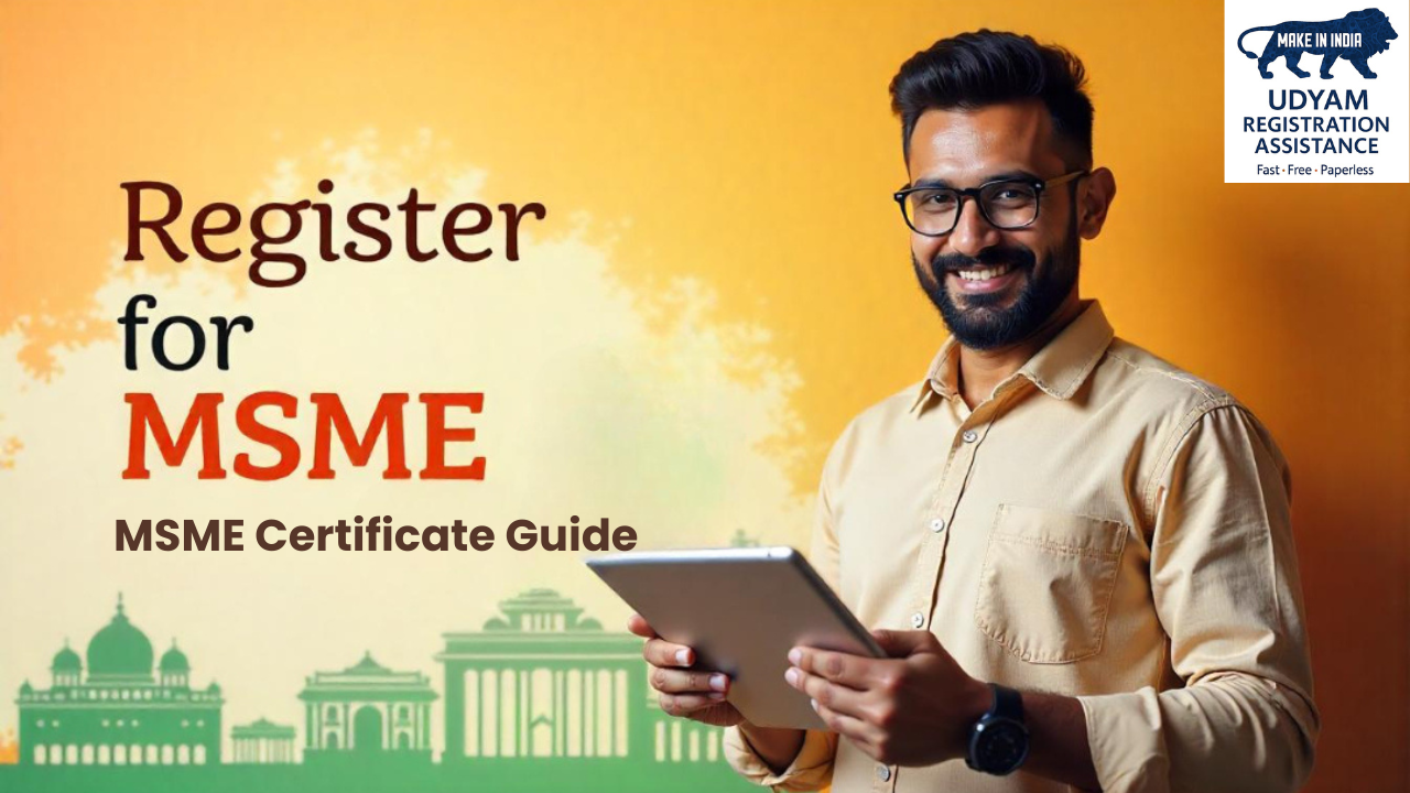 Register for MSME 2025 | Udyam Portal Registration | Online MSME Certificate Guide
